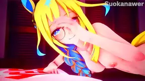 Sarada Succumbs to Temptation with Kaguya Tenten in Hot Ninja Tryst