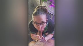 ms. kay lee sucks you until she milks your cum onto her face!!