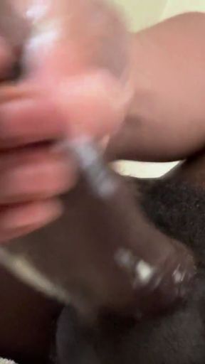 stroking my bbc until i cum moaning asmr   Clip 1