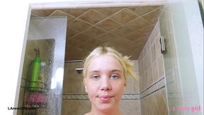 Timeless Blonde Muse took a shower