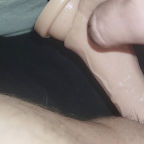 Bored and horny with dildo