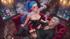 Smoking Fantasies #26: Confessions of a Neon Smoke Siren