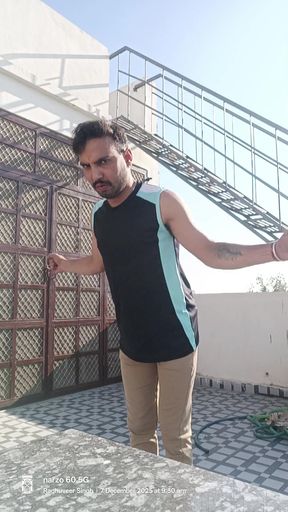 Indian desi man enjoy shower and masterbation and oil massage   Clip 2