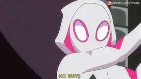 Gwen Surrenders to Aliens Pleasure as Tongue Invades Her Rear in Hot Hentai