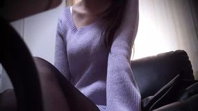 Mesmerized Asian MILF rides muscular amateur man