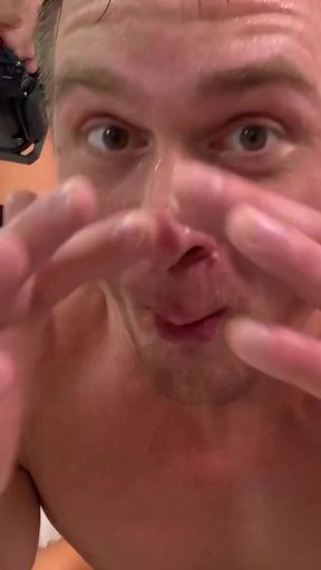 Iconic moment from "Behind the Scene Monika Fox first DP with anal, gapes, squirting and swallow"