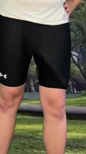 Thrilling moment from &quot;Monster cock cyclist public dick flash cum in tight pants&quot;