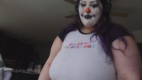 SNOTTY clown sneeze