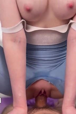 Lesya Moon&#039;s Workout Fuck Ends with a Hot Cumshot