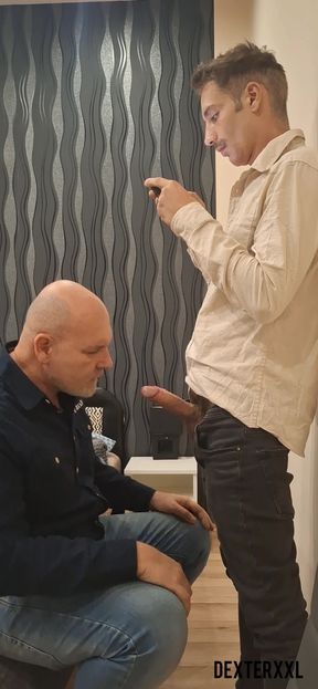 Thomas Sucked off Sexy Man. Big Dick Huge Cumshout. with Piss