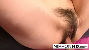 Three cute Asian girls get fucked by toys and cocks