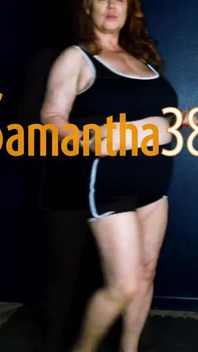 Sexy BBW Sam38g Shaking Assets in Gym Wear