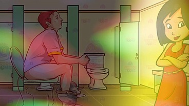 Gay Bathroom Dirty Talk Straight male gets Shemale JOI