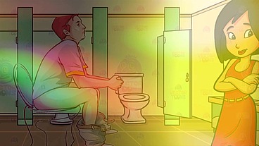 Gay Bathroom Dirty Talk Straight male gets Shemale JOI