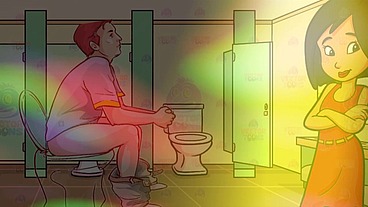 Gay Bathroom Dirty Talk Straight male gets Shemale JOI