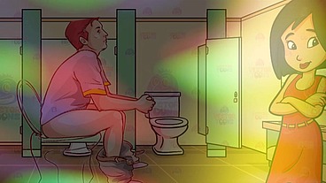 Gay Bathroom Dirty Talk Straight male gets Shemale JOI