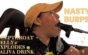 I Burp Filthily in Your Face and Hard Cock, I Fuck My Throat Hard
