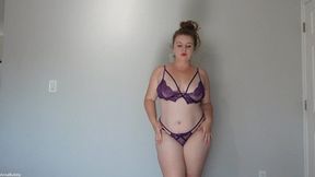 Purple Lover JOI Tit Focused with Cum Denial