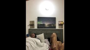Stepdad's room &mdash;  fingering&#x1F449; my soaked twat