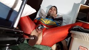 October 2021 Ricky Cage Live Show - Cock-locked Superhero Takes Dicks in Ass and Mouth!