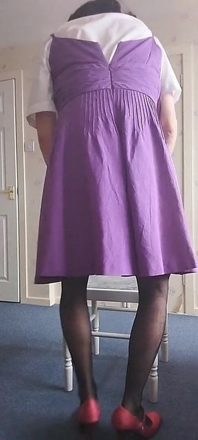 Naughty Sissy in Pigtails Rides Her Toy