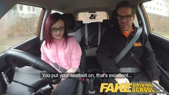 19-Year-Old Petite Student Gets Anal Creampie Lesson in Car