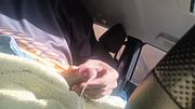 I cum in my car in public