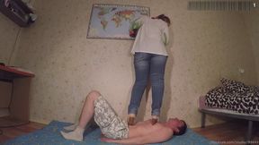 Jeans High Heel Boots Trampling Full Weight