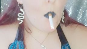 Smokey slut chainsmoking corks and playing