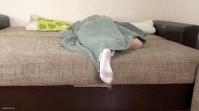 TICKLING SLEEPY FEET IN DIRTY SOCKS UNDER BLANKET - MOV Mobile Version