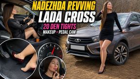 Nadya revving makeup tights 15 den long hair full video 27 min 1080