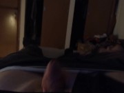 Alt boy jerking it while parents are home OwO