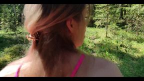 A Married Slut Got Lost in the Forest, Helped Her Out and She Agreed to Cheat on Her Husband