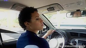 Amethyst Banks - Chocolate Skin Cutie Rides Her Driving Instructor