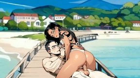 Raw Throat Fucky Hot Wet Sex on Beach