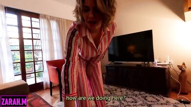 My boss's wife seduced me to fuck her and cum over her huge tits