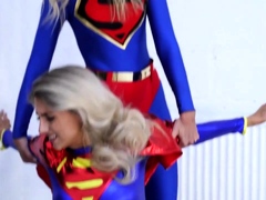 Superheroines Wonder Woman Supergirl Power Girl and Marvel