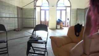 Brazen construction worker fucks bitchy landlady