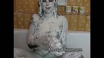 heather in white gunge