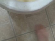Nasty Dirty Toilet! Pissing HAIRY Pee Fetish Slut Uses Knock Off Go Girl Female Urinal First Time!