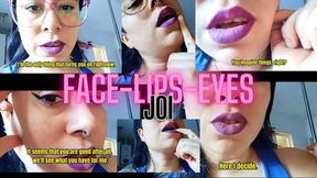 Face Worship JOI – Lip Tease, Tongue Show, Eye Contact & Slow Masturbation Orders
