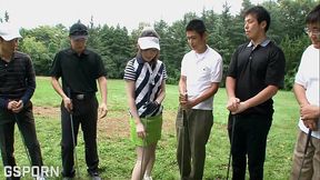 Jav golf in Tokyo city with blowbang and hot sex fucking japanese teen