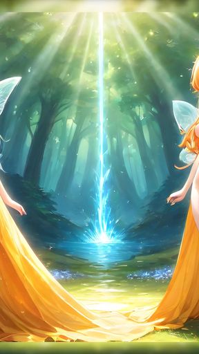 Enchanted Curves - Busty Fairy Girls in a Luminous Magical Forest