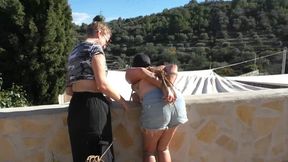 Outdoor Training in Chains for Titslave Susi - Part 3 mov HD