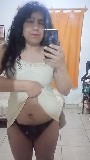Showing my tits in my white dress, julietaroxan.