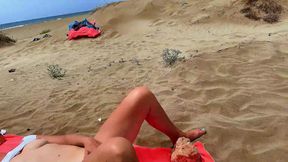 I a stranger on the beach