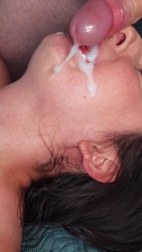 Ariel Rossi gets several cum loads injected into her holes during gangbang   Clip 1