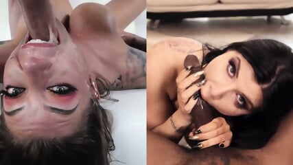 Throated Splitscreen - Karma Rx & Romi Rain