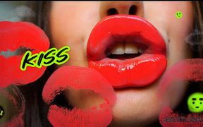 Sticky Virtual Hot Red Kiss