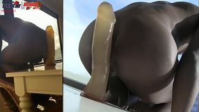 *PREMIUM* Rough Anal Huge Dildo Deep In Twink Bum, In The Sun | 2of2 DJ ButtPussy